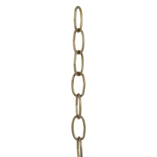 New 3' Antique Brass Finish 8 Gauge Steel Chandelier Fixture Oval Lamp Chain 